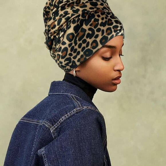 Head Wraps Turbans Stretch Jersey Knit Headwraps Wrap Scarf Turban Tie for Women - Picture 3 of 5